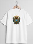 Oversize Vintage Diving Göğüs Tasarımlı Unisex T-Shirt