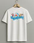 Oversize Doraemon Logo Sırt Tasarımlı Unisex T-Shirt