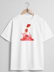 Oversize Karpuz Ferahlatıcı Göğüs Tasarımlı Unisex T-Shirt