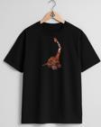 Oversize Ankylosaurus D-Structs Göğüs Tasarımlı Unisex T-Shirt