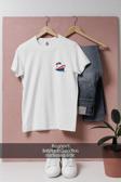 Oversize Blue And White Cruise Ship Cep Tasarımlı Unisex T-Shirt