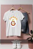 Oversize Galatasaray 5 Yıldızlı Logo  Tasarımlı Unisex T-Shirt