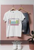Oversize Kimya Periyodik Tablo - Cetvel  Tasarımlı Unisex T-Shirt