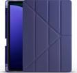 Galaxy Tab S9 Plus Kılıf Tri Folding Kalem Bölmeli Standlı Kılıf