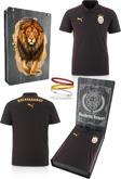 Galatasaray Orijinal Lisanslı Polo Yaka Siyah Antrenman T-Shirt + Bileklik Set Hediyelik
