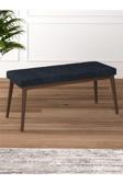 Tina Baby Face Modern Ceviz Ahşap Ayak Bench Oturak 90x40, Ayakkabılık Bank, Yatak Ucu Puf