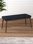 Tina Baby Face Modern Ceviz Ahşap Ayak Bench Oturak 90x40, Ayakkabılık Bank, Yatak Ucu Puf