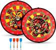 Mubx 4 Oklu Mıknatıslı Taraftar Dart Seti Çift Yönlü Manyetik Dart Askılı Dartboard