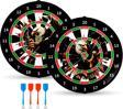 Mubx 4 Oklu Mıknatıslı Taraftar Dart Seti Çift Yönlü Manyetik Dart Askılı Dartboard