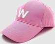 W Nakışlı Ayarlanabilir Unisex Spor, Günlük ve Outdoor Şapka / Kep Pembe