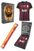 Galatasaray Orijinal Lisanslı 2024/25 Alternatif Siyah Taraftar Forma + Şal Kaşkol Set He