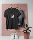 Oversize Babalar Günü Happy Fathers Day Yelkenli Tasarımlı Unisex T-Shirt