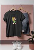 Oversize Palyaço Renkli  Tasarımlı Unisex T-Shirt