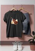 Oversize Keman Ve Nota  Tasarımlı Unisex T-Shirt