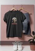 Oversize İron Maiden Kuru Kafa  Tasarımlı Unisex T-Shirt