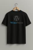 Oversize Wordpress Logo Blog Sırt Tasarımlı Unisex T-Shirt