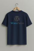 Oversize Wordpress Logo Blog Sırt Tasarımlı Unisex T-Shirt