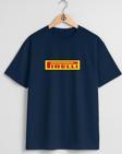 Oversize Prelli Lastik Göğüs Tasarımlı Unisex T-Shirt