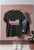 Oversize Periyodik Tablo  Tasarımlı Unisex T-Shirt