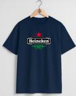 Oversize Heineken Logo, Heineken International Bee Göğüs Tasarımlı Unisex T-Shirt