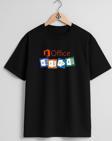 Oversize Microsoft Office 365 Microsoft Excel Göğüs Tasarımlı Unisex T-Shirt