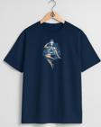 Oversize Denizci Kadın Ve Çapa Göğüs ve Sırt Tasarımlı Unisex T-Shirt