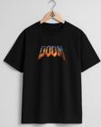 Oversize Doom 3 Bfg Göğüs Tasarımlı Unisex T-Shirt