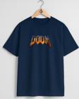 Oversize Doom 3 Bfg Göğüs Tasarımlı Unisex T-Shirt