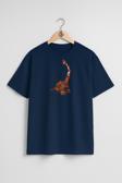 Oversize Ankylosaurus D-Structs Göğüs Tasarımlı Unisex T-Shirt