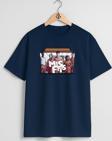 Oversize Misfits Göğüs Tasarımlı Unisex T-Shirt