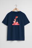 Oversize Karpuz Ferahlatıcı Göğüs Tasarımlı Unisex T-Shirt