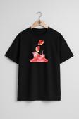 Oversize Karpuz Ferahlatıcı Göğüs Tasarımlı Unisex T-Shirt