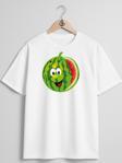 Oversize Karpuz Watermelon Logo Göğüs Tasarımlı Unisex T-Shirt