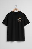 Oversize Dalgıç Başlığı - Diving Helmet Cep Tasarımlı Unisex T-Shirt