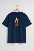 Oversize Çin İmparatoru Fa Mulan Chi-Fu Göğüs Tasarımlı Unisex T-Shirt