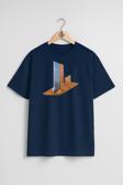 Oversize Skyland Vadiistanbul Göğüs Tasarımlı Unisex T-Shirt