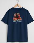 Oversize James Bond Film Series Göğüs Tasarımlı Unisex T-Shirt