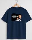 Oversize 007 James Bond Göğüs Tasarımlı Unisex T-Shirt