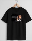 Oversize 007 James Bond Göğüs Tasarımlı Unisex T-Shirt