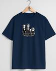Oversize The Addams Family Göğüs Tasarımlı Unisex T-Shirt