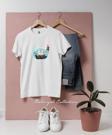 Oversize Alaaddinin Sihirli Lambası İçinde Yelkenli Tasarımlı Unisex T-Shirt