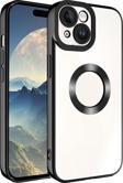 iPhone 15 Uyumlu Kamera Korumalı Logo Yeri Açık Lazer Lesim Silikon Kılıf