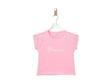 DIVA PARILTILI CROP TSHİRT Pembe