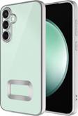 Samsung Galaxy S24 Plus Uyumlu Kamera Korumalı Logo Yeri Açık Lazer Lesim Silikon Kılıf