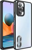 Xiaomi Redmi Note 10 Pro Uyumlu Kamera Korumalı Logo Yeri Açık Lazer Lesim Silikon Kılıf
