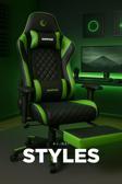 Rampage Kl-R61 Styles Yeşil/Siyah Gaming Oyuncu Koltuğu