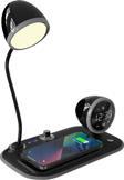 S-Lİnk Telefon Uyumlu Hİzlİ Şarj 15W Ayarlanabilir Led İşİklİ Lcd Ekran Double Alarmlİ Masa Lambasİ Sl-Cw21