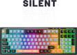 Everest Kb-98 Sessiz Rainbow Q Türkçe Klavye Membrane Oyuncu Klavyesi Gaming Klavye