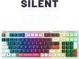 Everest Kb-98 Sessiz Rainbow Q Türkçe Klavye Membrane Oyuncu Klavyesi Gaming Klavye