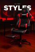 Rampage Styles Kl-R61 Kırmızı/Siyah Gaming Oyuncu Koltuğu
